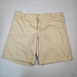 Saddlebred Comfort Flex Khaki Shorts Mens 44W Classic Fit Stretch 10" Inseam NWT